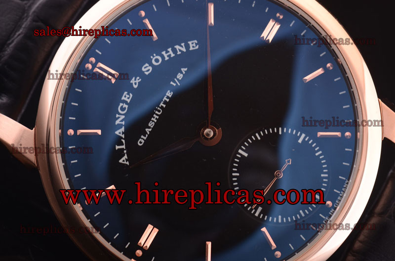 AAA A.Lange&Sohne Saxonia 215.032.B Rose Gold Case Blue Dial-ETA Coating UK Online