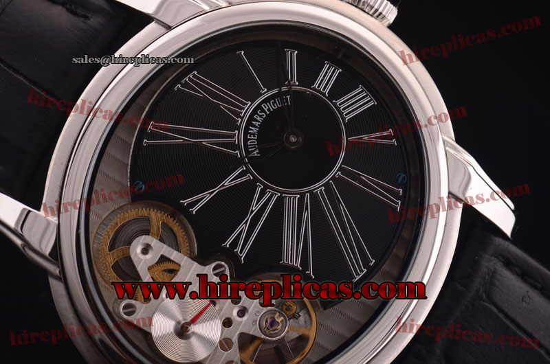 Duplicate Audemars Piguet Millenary Tourbillon 15350ST.OO.D002CR.01.wt Asia Automatic Steel Black Dial