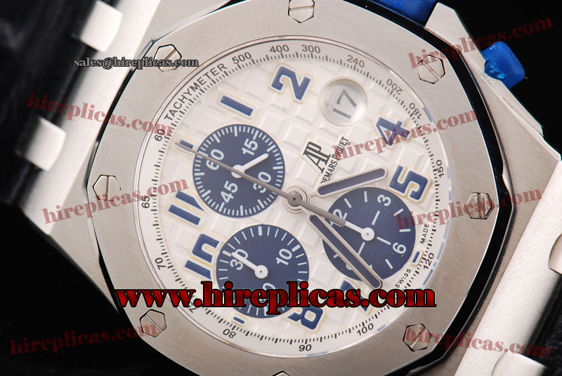 AAA Audemars Piguet Royal Oak Offshore Run 12@Sec 26020ST.OO.D020IN.01 Swiss Valjoux 7750 Automatic Steel White Dial