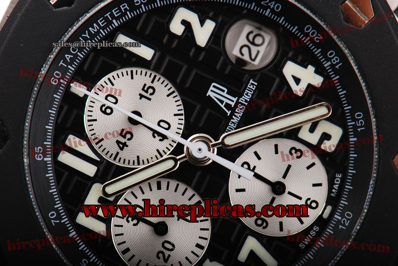 AAA Audemars Piguet Royal Oak Offshore Run 12@Sec 25940SK.OO.D002CA.01 Swiss Valjoux 7750 Automatic Steel Black Dial