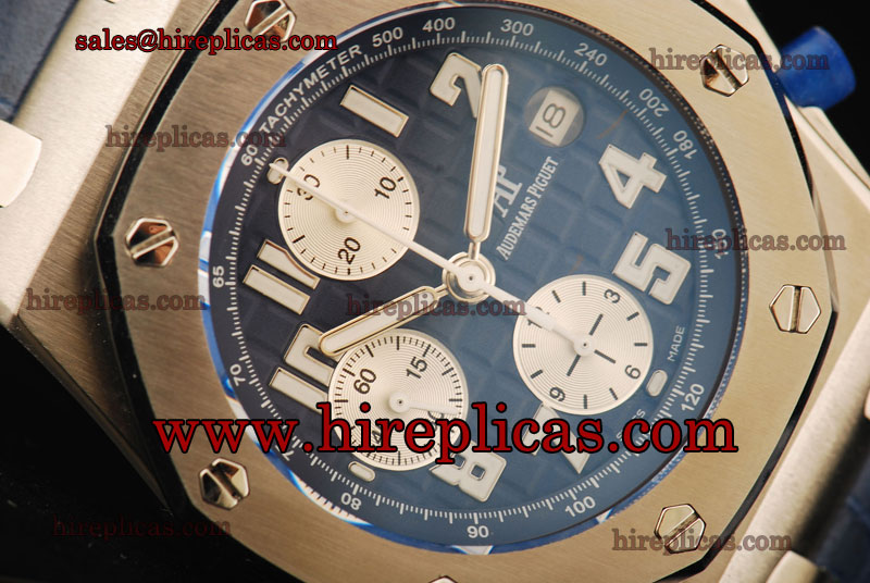 Hot Sell Audemars Piguet Royal Oak Offshore Run 9@Sec 25721ST.OO.1000ST.09.LE Swiss Valjoux 7750 Automatic Steel Blue Dial