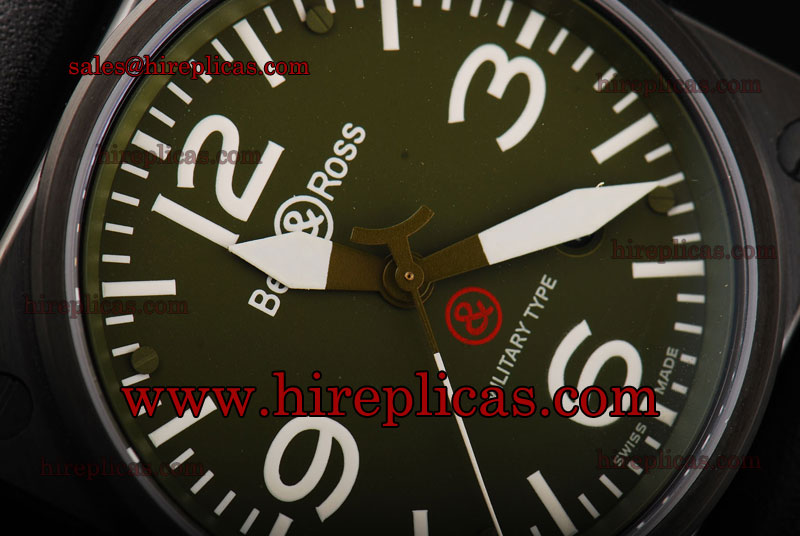 Fashion Bell&Ross BR 01-92 BR 01-92 Swiss ETA 2892 Automatic PVD Green Dial ETA Coating