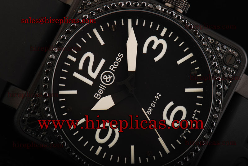discount Fashion Bell&Ross BR 01-92 BR 01-92 Swiss ETA 2836 Automatic PVD Black Dial