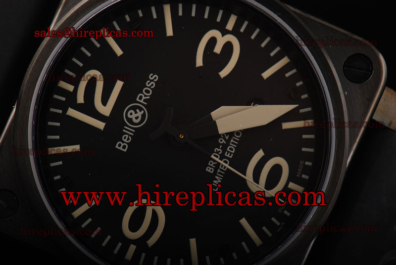 Hot Sell Bell&Ross BR 01-92 BR 01-92 Swiss ETA 2836 Automatic PVD Black Dial ETA Coating