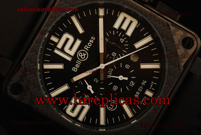 Exquisite Bell&Ross BR 01-94 BR 01-94 ST17 Automatic PVD Black Dial