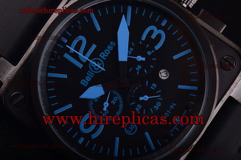 AAA Bell&Ross BR 01-94 BR 01-94 1:1 Original Swiss Valjoux 7750 Automatic PVD Black Dial