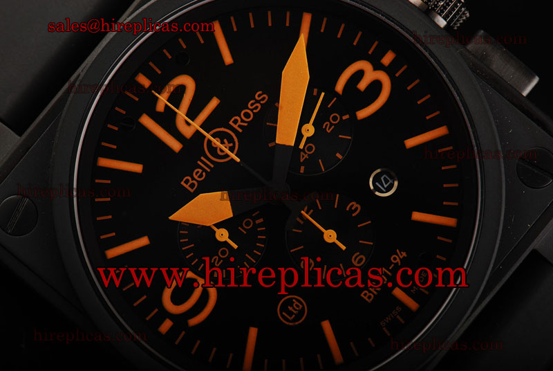 Fashion Hot Bell&Ross BR 01-94 BR 01-94 Swiss ETA Quartz PVD Black Dial