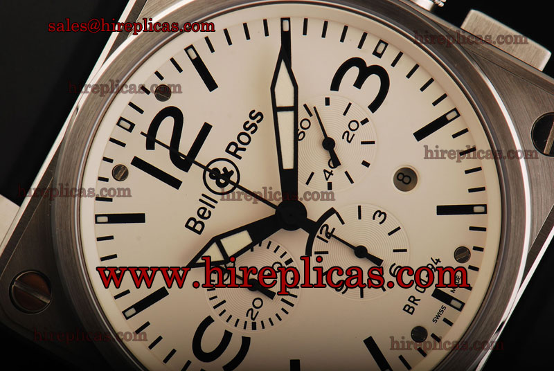 Stylish Bell&Ross BR 01-94 BR 01-94 Swiss ETA Quartz Steel White Dial