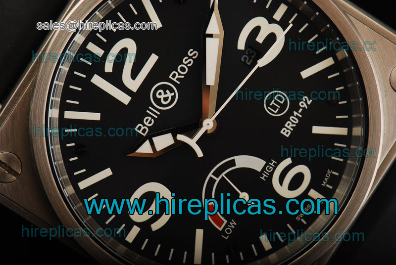 Inexpensive Classic Bell&Ross BR 01-97 BR 01-97 ST25 With Power Reserve Steel Black Dial
