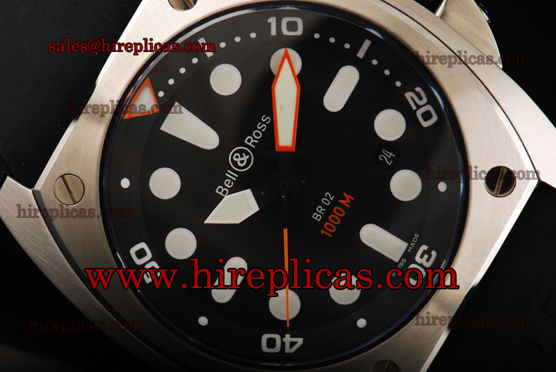 Exquisite Bell&Ross BR 02 BR 02 1:1 Original Asia 2892 Automaitc Steel Black Dial