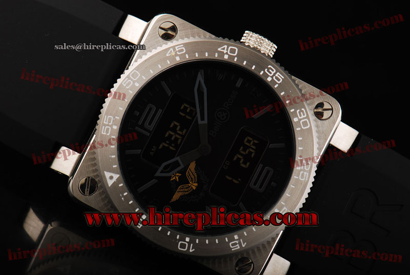 Glamorous Bell&Ross BR 03-88 BR 03-88 Digital Quartz Steel Black Dial For Sale Online