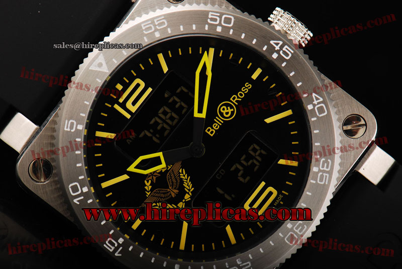 Imitation Bell&Ross BR 03-88 BR 03-88 Digital Quartz Steel Black Dial Online