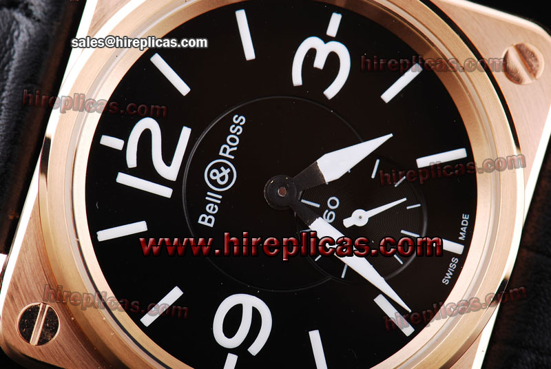 AAA Bell&Ross BR-S BR-S Miyota Quartz Rose Gold Black Dial