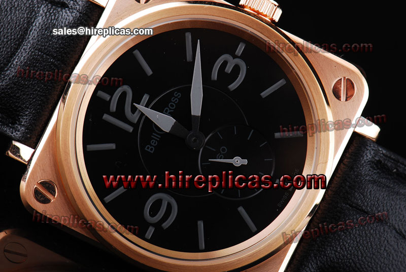 Imitation Bell&Ross BR-S BR-S Miyota Quartz Rose Gold Black Dial