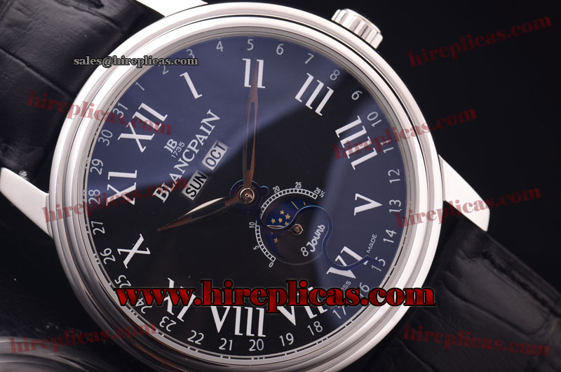 Clone Blancpain Villeret 6263-1127a-55 ST25 Automatic Steel Black Dial