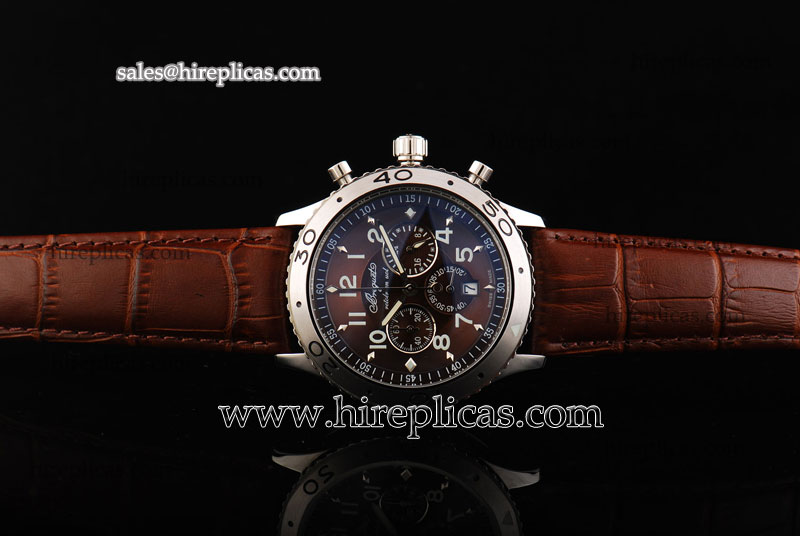 Best quality Breguet Type XX 3800st/92/9w6 Miyota Quartz Steel Brown Dial For Sale