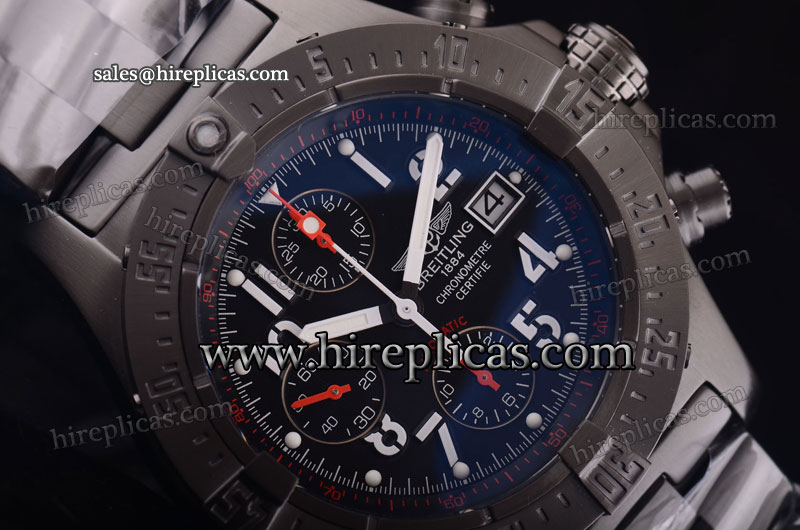 Sophisticated Breitling Avenger Skyland M1338012 Limited Edition Swiss Valjoux 7750 Automatic PVD Black Dial