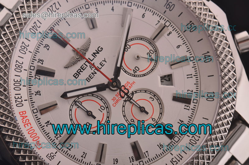 Sophisticated Breitling Bentley Barnato Racing A2536821/G734 Swiss Valjoux 7750 Automatic Steel White Dial