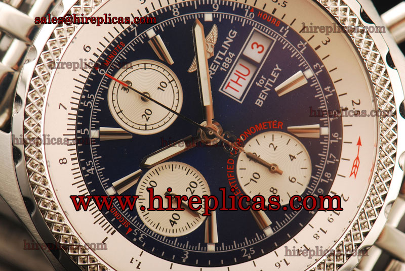 Glamorous Breitling Bentley GT A1336212/C649 Swiss Valjoux 7750 Automatic Steel Black Dial