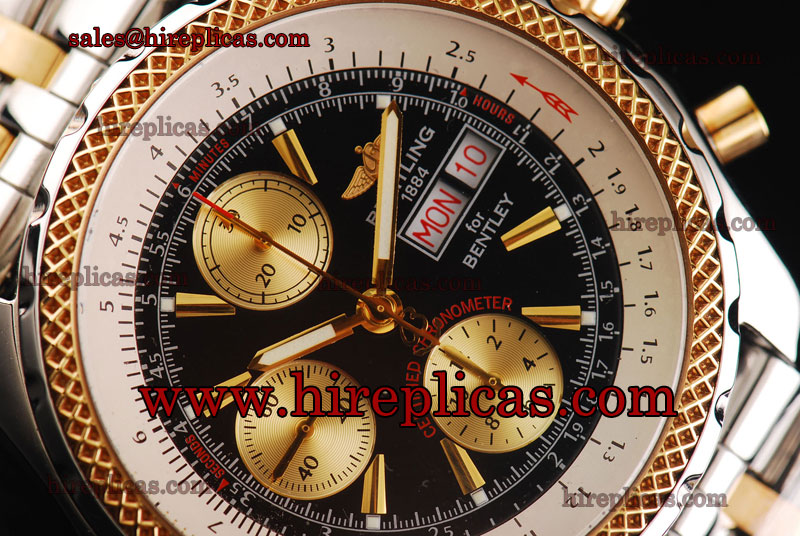 Best Luxury Breitling Bentley GT A1336212/C649-TT Swiss Valjoux 7750 Automatic Steel Black Dial