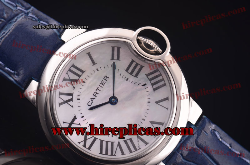 AAA Cartier Ballon Bleu de Cartier Medium w6900556.bu Swiss Quartz Steel White MOP Dial