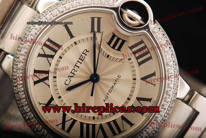 Top Quality Cartier Ballon Bleu de Cartier Medium we900651 1:1 Original Swiss ETA 2671 Steel Silver Dial