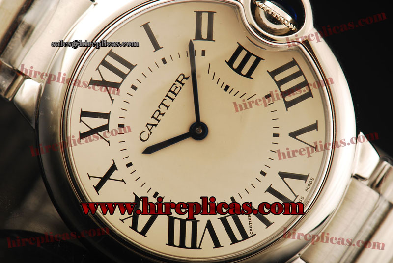 Modern Cartier Ballon Bleu de Cartier Medium w69011z4 Swiss Quartz Steel White Dial