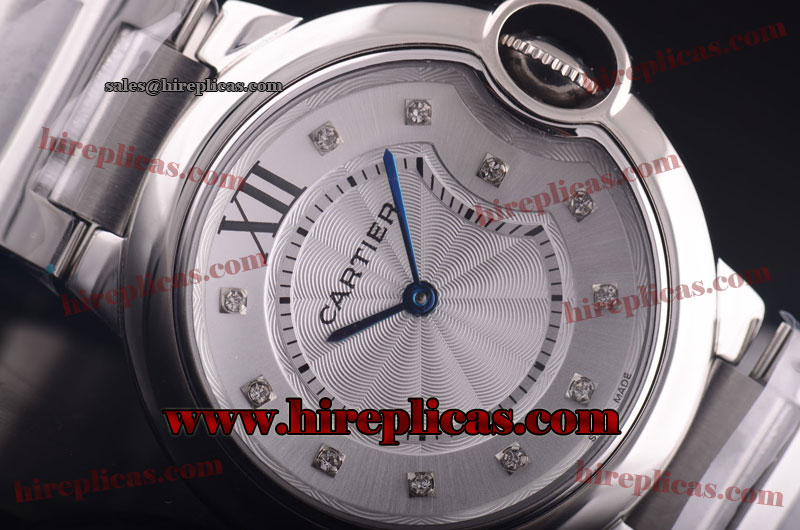 High quality Cartier Ballon Bleu de Cartier Medium w69011z4.di Swiss Quartz Steel Silver Dial