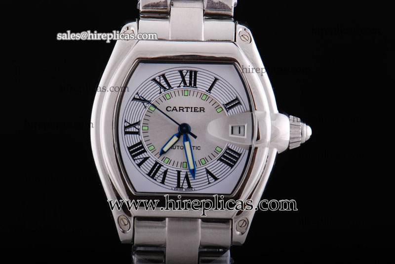 Exquisite Cartier Roadster W62016V3.R Automatic Steel Silver Dial Online