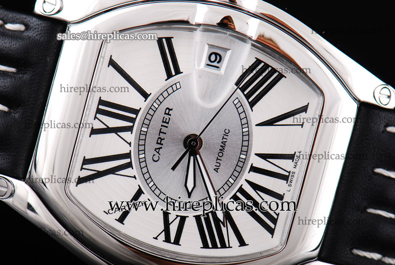 Top Quality Cartier Roadster W62016V3.LE Automatic Steel White Dial For Sale