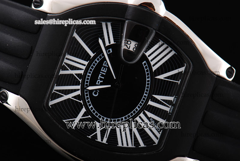 Exquisite Cartier Roadster W6206018 Automatic Steel Black Dial
