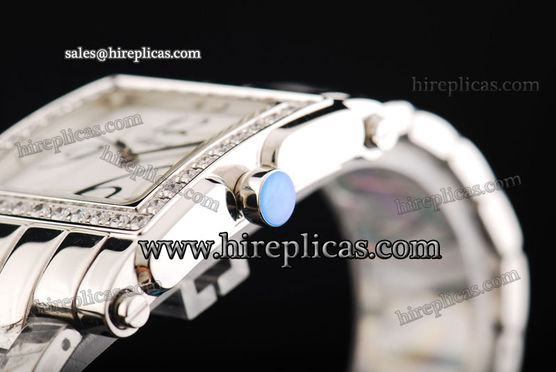 Inexpensive Classic Chopard Happy Sport II Square 278505 Miyota Quartz Steel White Dial Numeral Markers