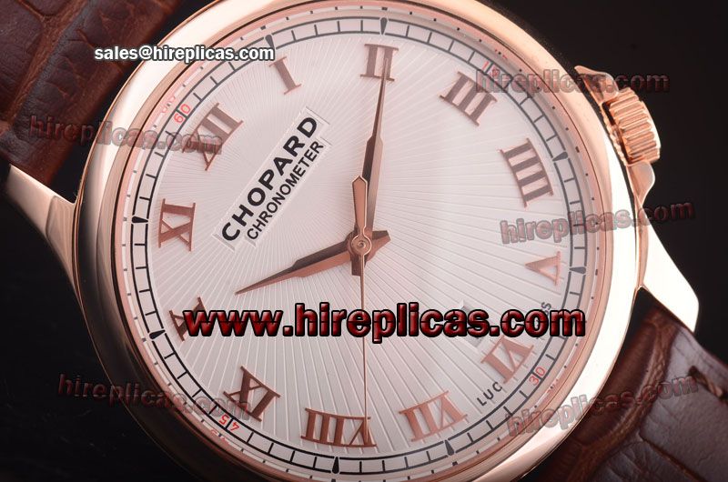 Top Quality Chopard L.U.C.Auto 161902-0001 Asia 2892 Automatic Rose Gold White Dial