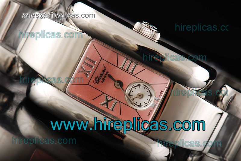 Graceful Chopard La Strada 418380-3001 Swiss ETA Quartz Steel Pink Dial
