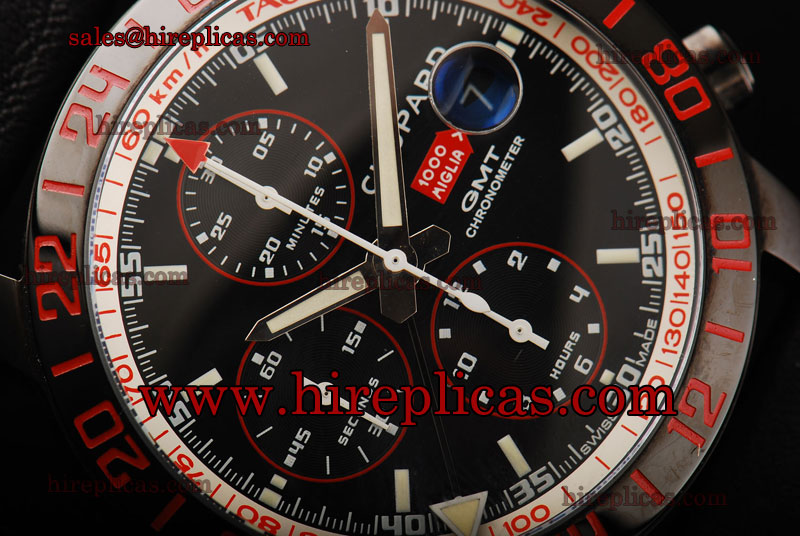 Duplicate Chopard Mille Miglia GMT Chronograph 168992-3023 Swiss Valjoux 7750 Automatic PVD Black Dial