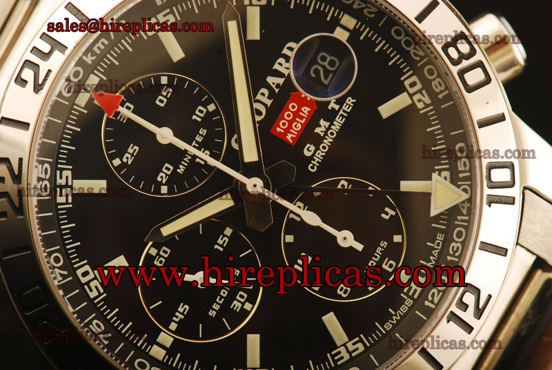 Luxury discount Chopard Mille Miglia GMT Chronograph 158992-3001 Swiss Valjoux 7750 Automatic Steel Black Dial