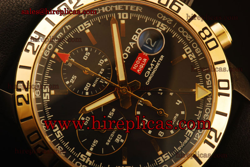 Quality cheap Chopard Mille Miglia GMT Chronograph 168992-3023 Swiss Valjoux 7750 Automatic PVD Black Dial