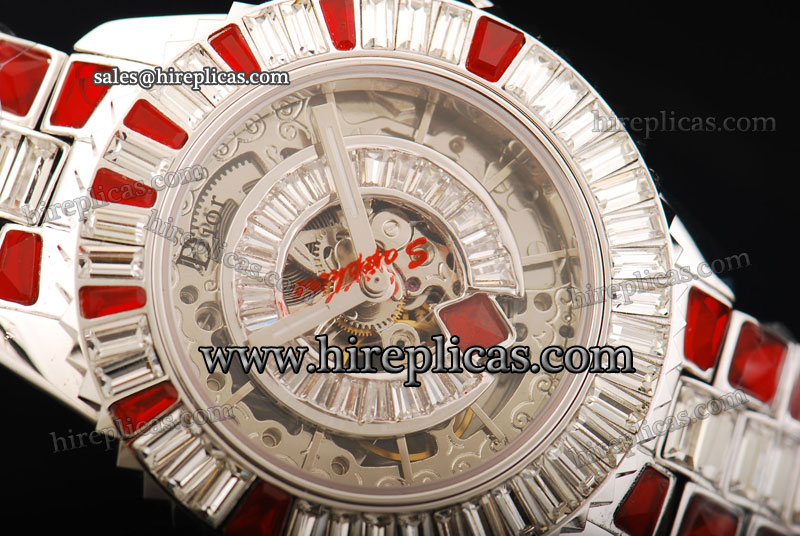 Best Luxury Christian Dior Dior Christal CD11102604 Automatic Steel Skeleton Dial