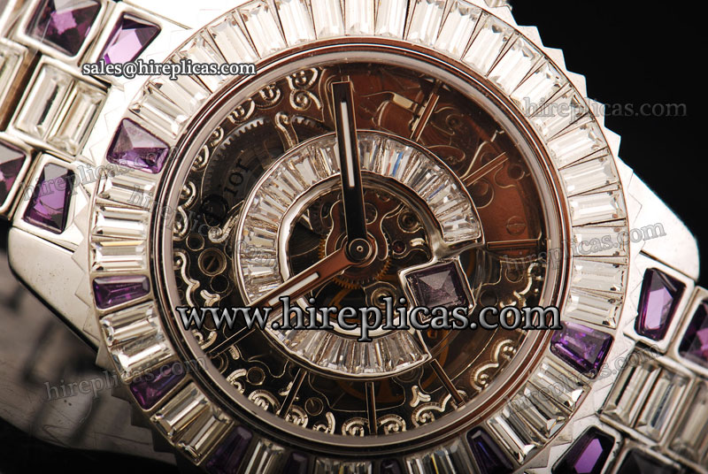 Charming Luxury Christian Dior Dior Christal CD11102605 Automatic Steel Skeleton Dial
