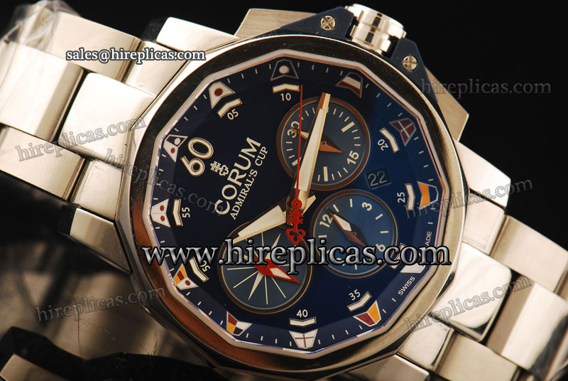 Buy Cheap Fashion Corum Challenger 753.693.20/V701 AB92 Swiss Valjoux 7750 Automatic Steel Black Dial