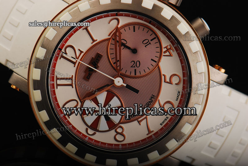 Fashion Hot Classic Dewitt Academia AC.6005.28B.M500W Swiss Valjoux 7750 Automatic Rose Gold White/Pink Dial