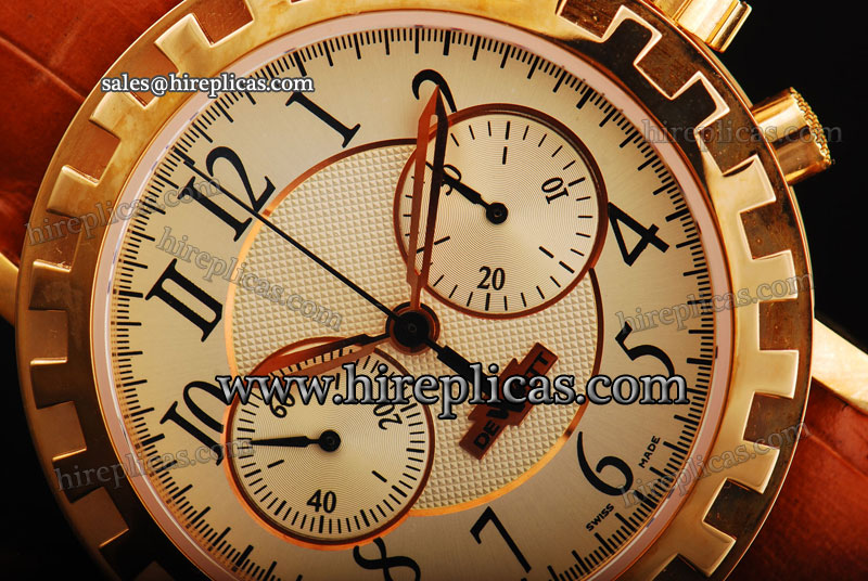 Imitation Dewitt Academia AC.6005.53.M093 Swiss Manual Winding Gold Beige Dial