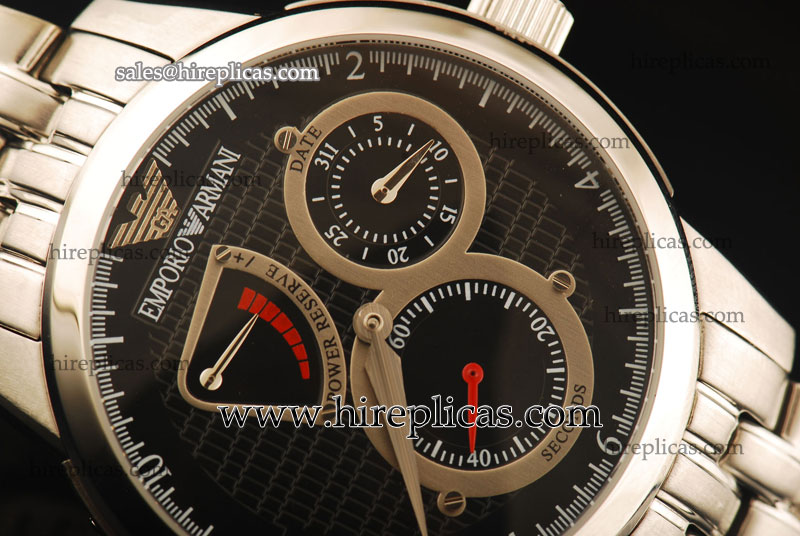 Best Price Emporio Armani Meccanico AR4605 Swiss Automatic Steel Black Dial