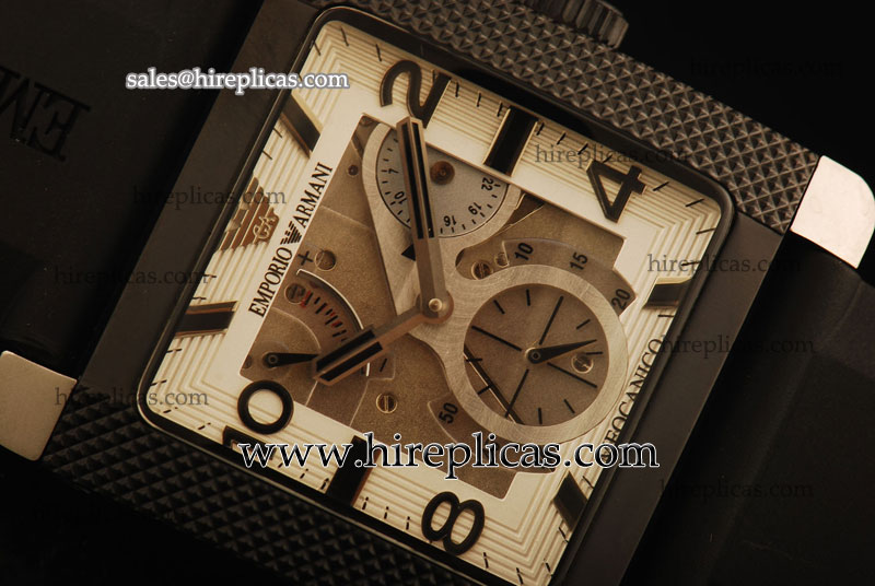 Classic Fake Emporio Armani Meccanico AR4231 Swiss Automatic Steel Gray Dial