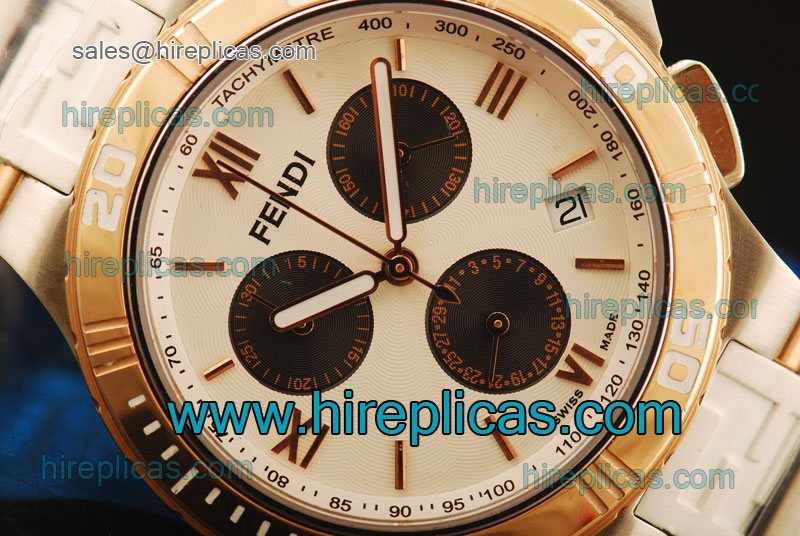 Classic Fake Beautiful Fendi F485160 Swiss Quartz Steel White Dial