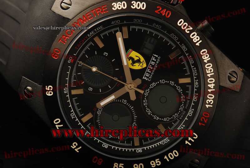 AAA Luxury Ferrari FER00019 Miyota Quartz PVD Black Dial