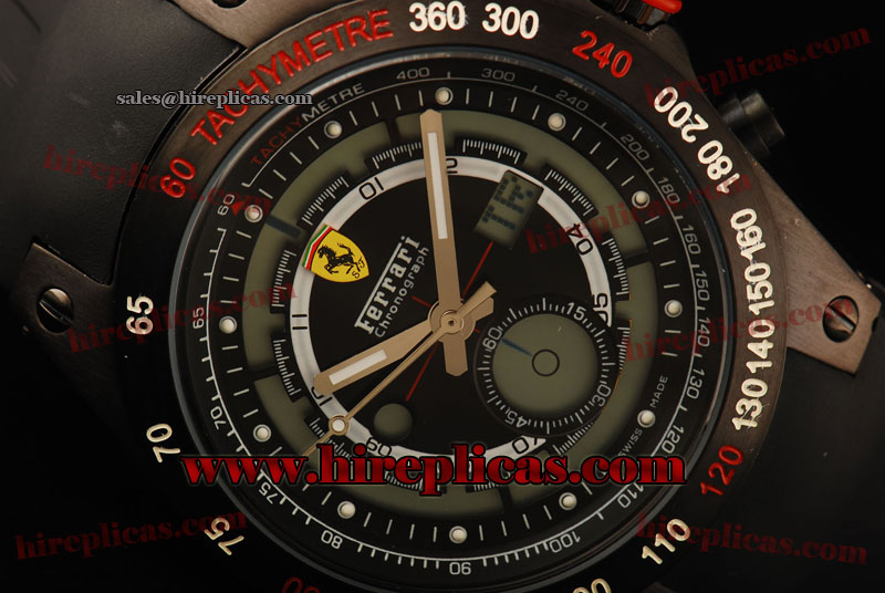 Best Ferrari FER00018 Miyota Quartz PVD Black Dial For Sale Online