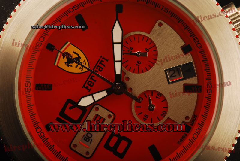 Cheap Classic Ferrari FER00025 Miyota Quartz Steel Red Dial