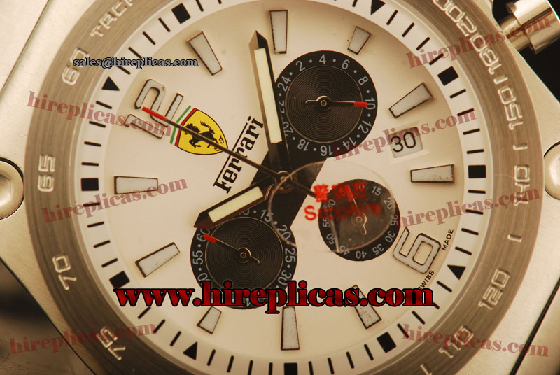 discount Fashion Ferrari FER00027 Miyota Quartz Steel White Dial
