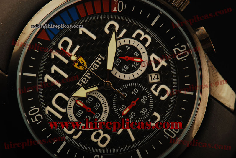 Charming Ferrari FER00030 Miyota Quartz PVD Black Dial